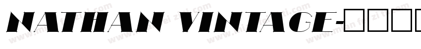 Nathan Vintage字体转换